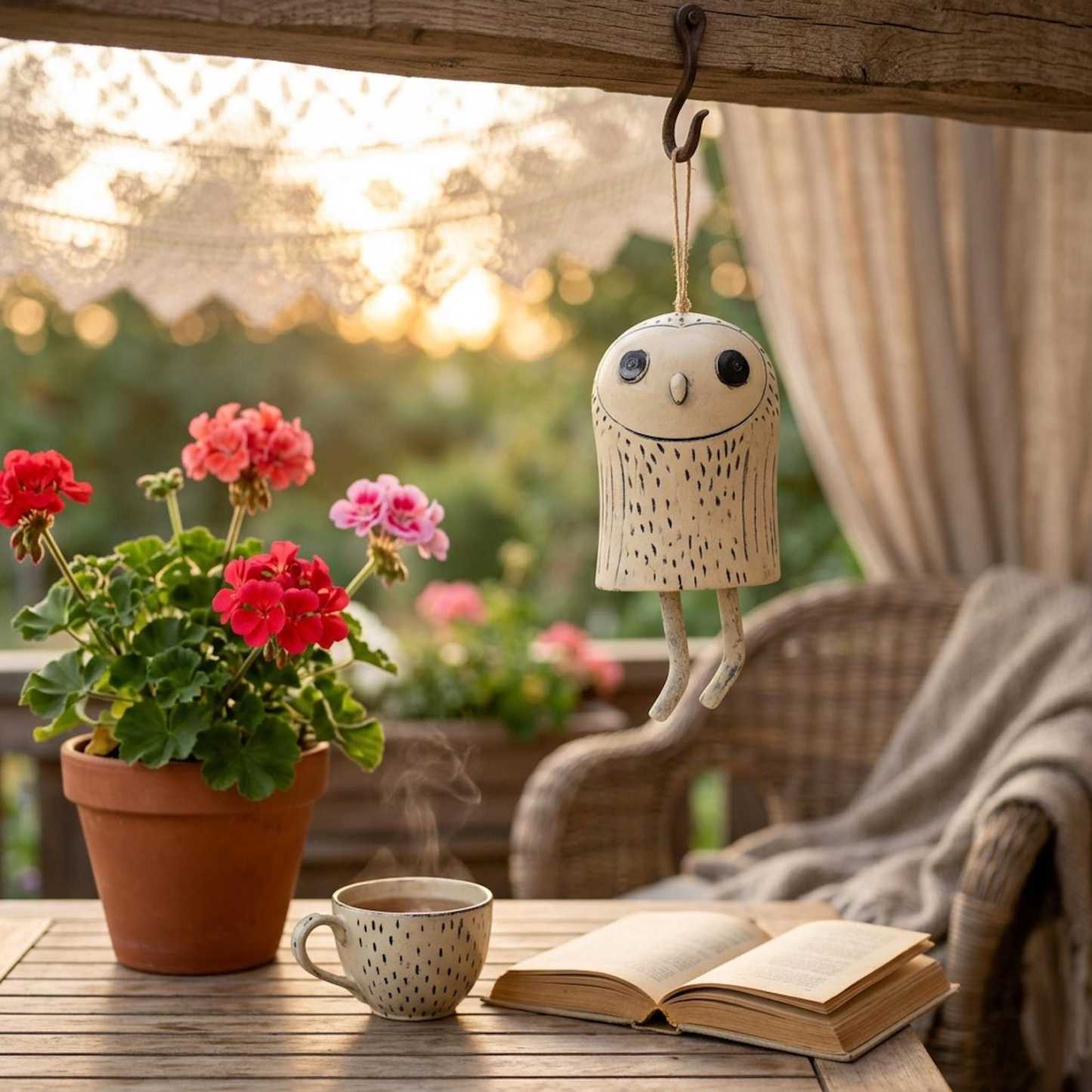Handmade Whimsical Animal Wind Chime Ornaments