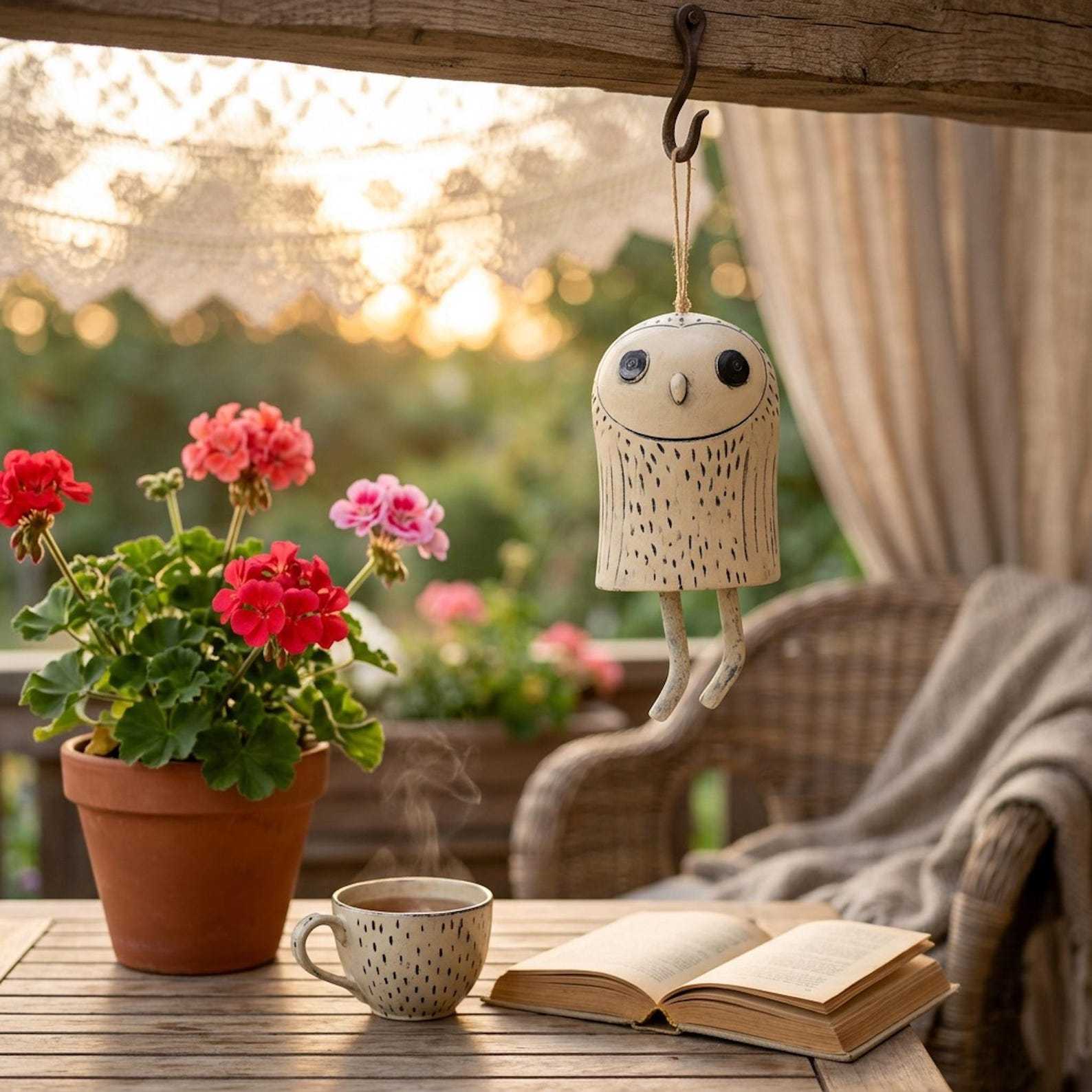 Handmade Whimsical Animal Wind Chime Ornaments