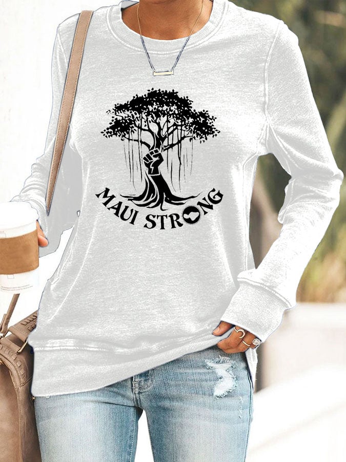 Women's Maui Printed Sweatshirt