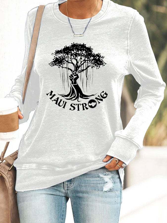 Women's Maui Printed Sweatshirt