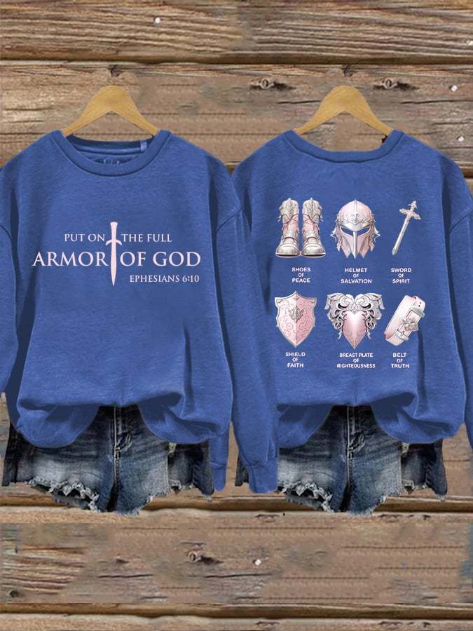 Women's Put On The Full Armor Of God Casual Sweatshirt
