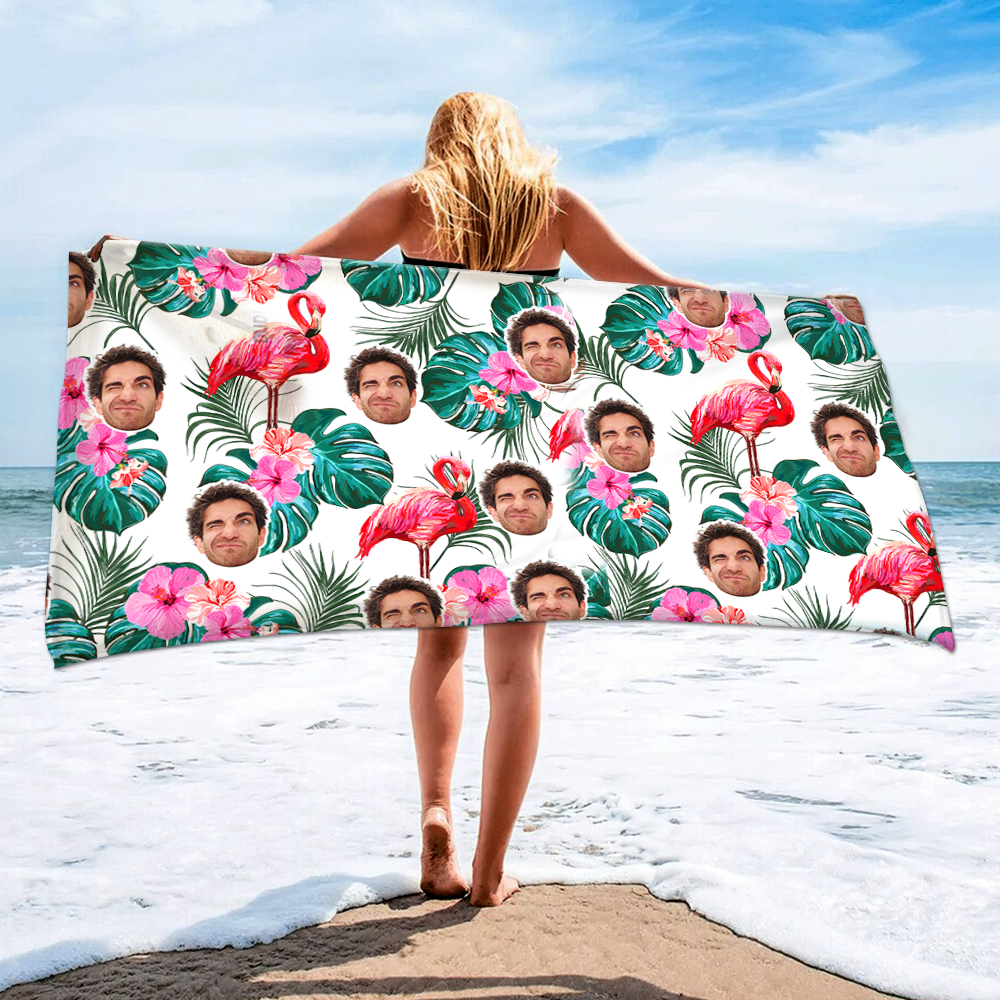 Personalized Summer Beach Towels, Custom Photo Gifts, Summer Beach Towels, Meaningful Gifts