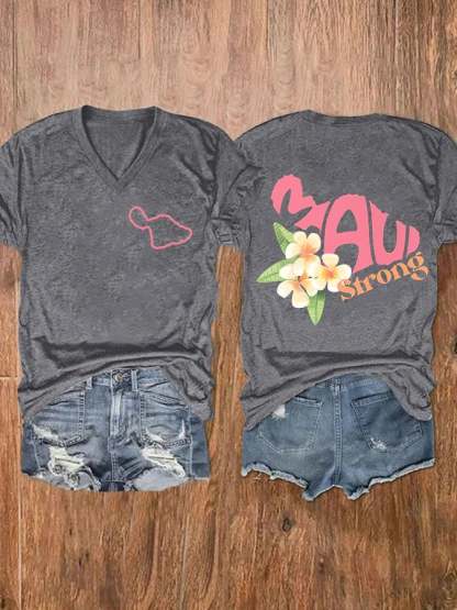 Women's Maui Strong Print T-Shirt