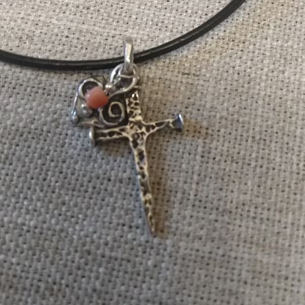 ️100% Handmade Silver Cross Pendant
