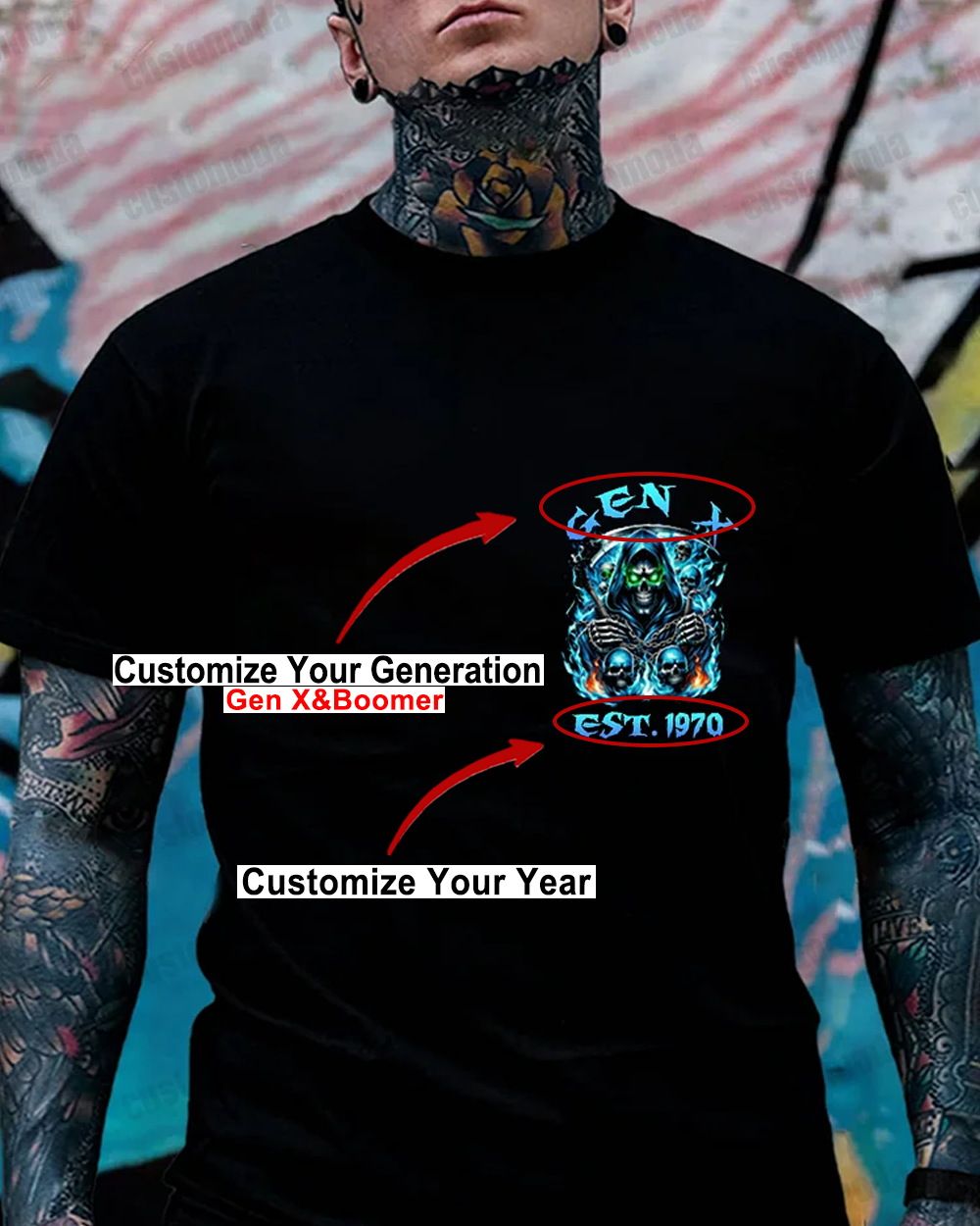 I Don't Care What People Say About Me Custom Year T-shirt