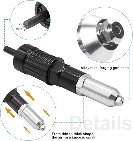 ⚡ Last Day 50% OFF 🔥 Professional Electric Rivet Gun Adapter Kit