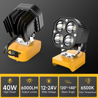 🔥Turn Night Work Into Daylight — Without Buying New Batteries