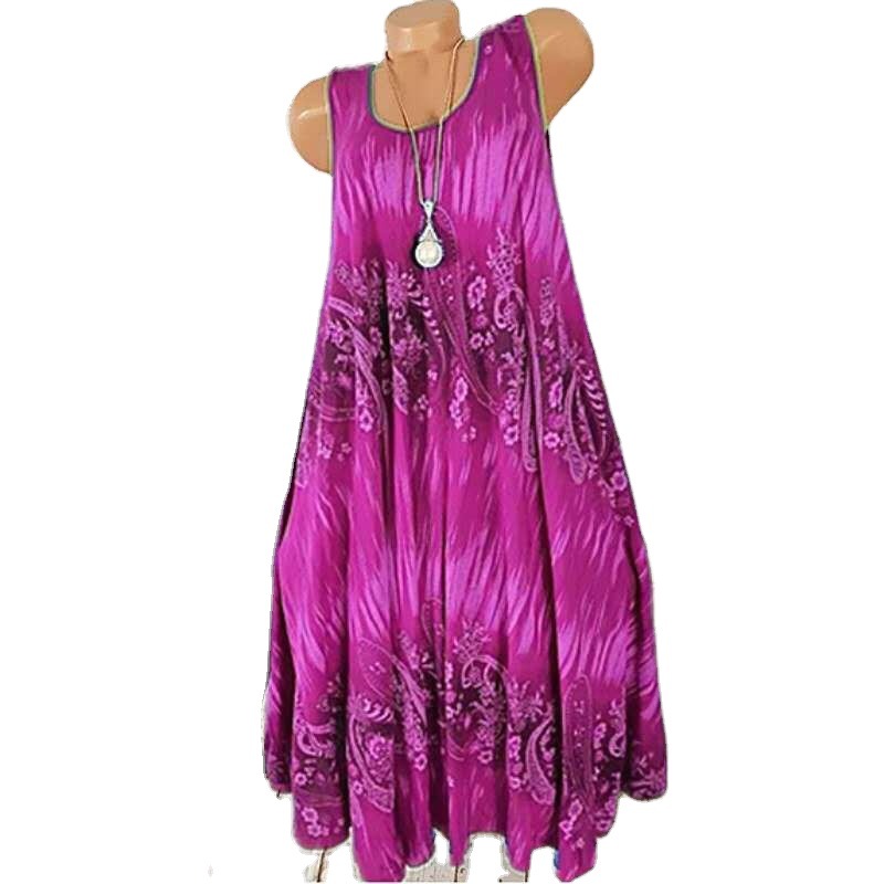 Sleeveless Cotton Casual Summer Dresses for Women