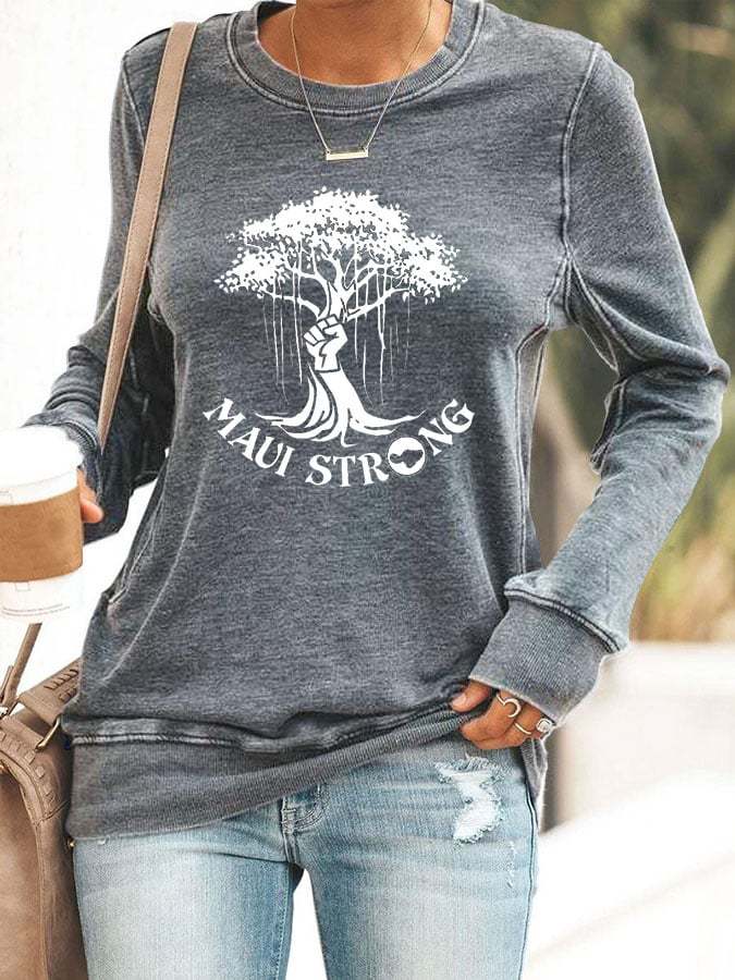 Women's Maui Printed Sweatshirt