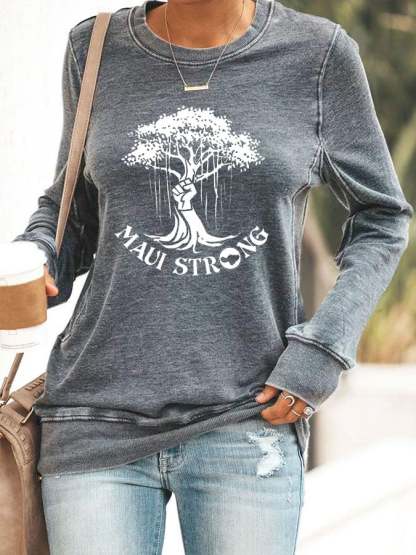 Women's Maui Printed Sweatshirt