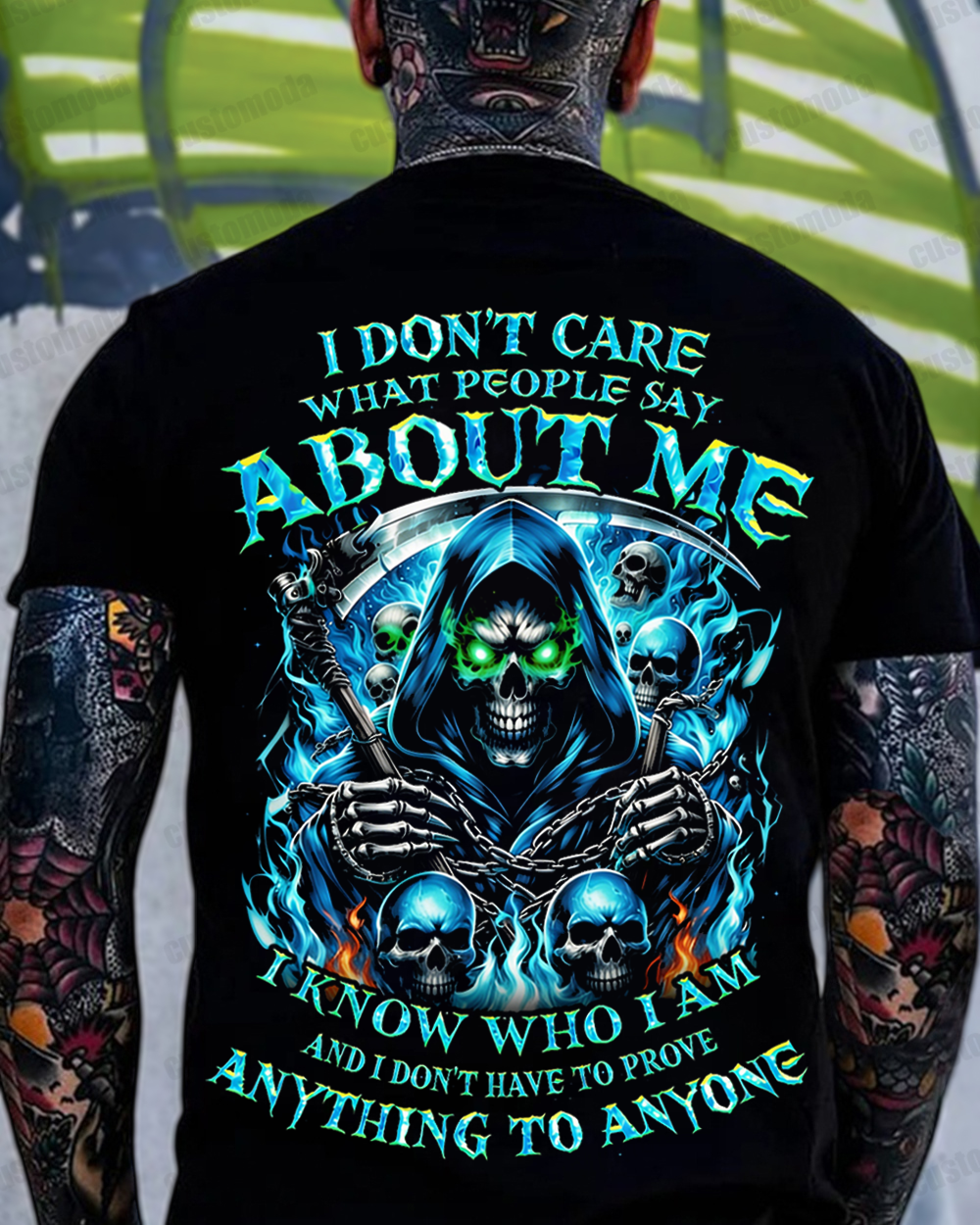 I Don't Care What People Say About Me Custom Year T-shirt