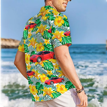 Personalized Car Photo Hawaiian Shirts