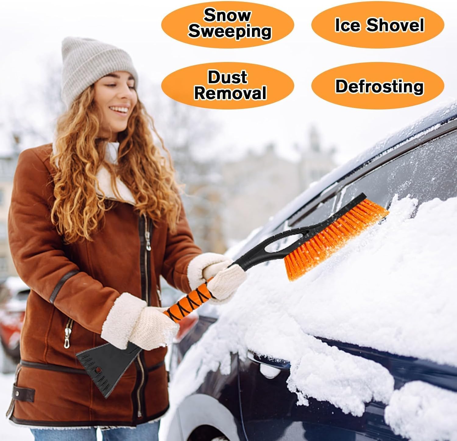 ✨Hot Sale 49% Off🚗Multi-Functional Car Snow & Ice Removal Tool