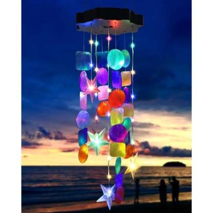 🎁Last Day 49% OFF - 🌈 ✨ Solar-Powered Seashell Wind Chime Light