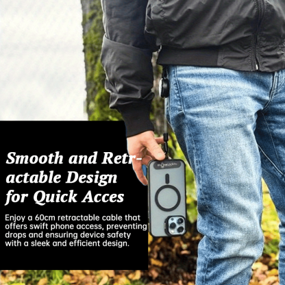 Outdoor Anti-Theft Retractable Phone Lanyard