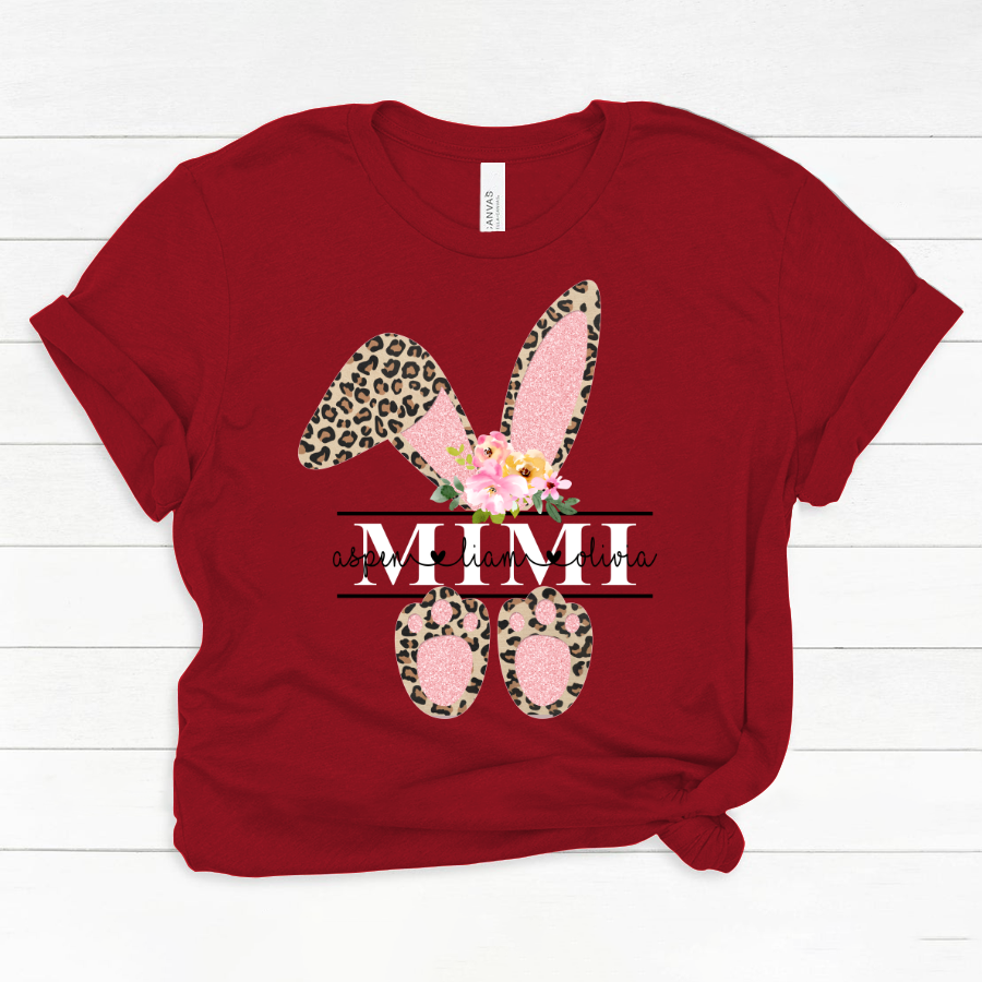 Leopard Bunny Mimi And Kids CL01 Classic Canvas