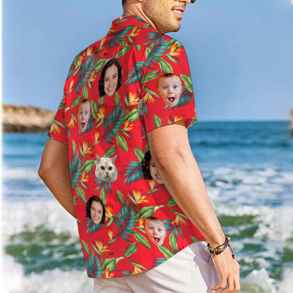 Personalized  Photo Hawaii Shirt Shirt Trip Birthday Gift