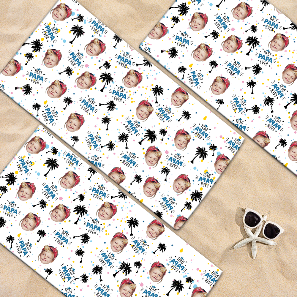 Personalized Sea Summer Beach Towels, Custom Photo And Kids Gifts, Summer Towels