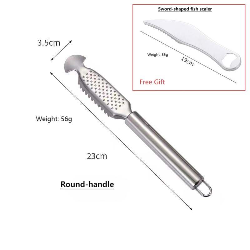 🐟2-in-1 Stainless Steel Fish Scaler + Ginger Grater