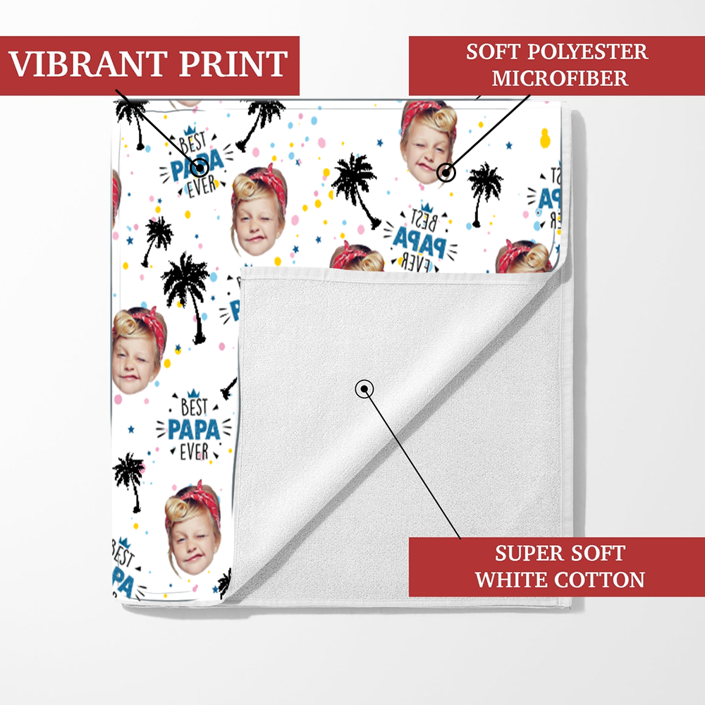 Personalized Sea Summer Beach Towels, Custom Photo And Kids Gifts, Summer Towels