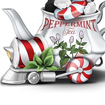 Kitten Teacup Train Figurine Collection