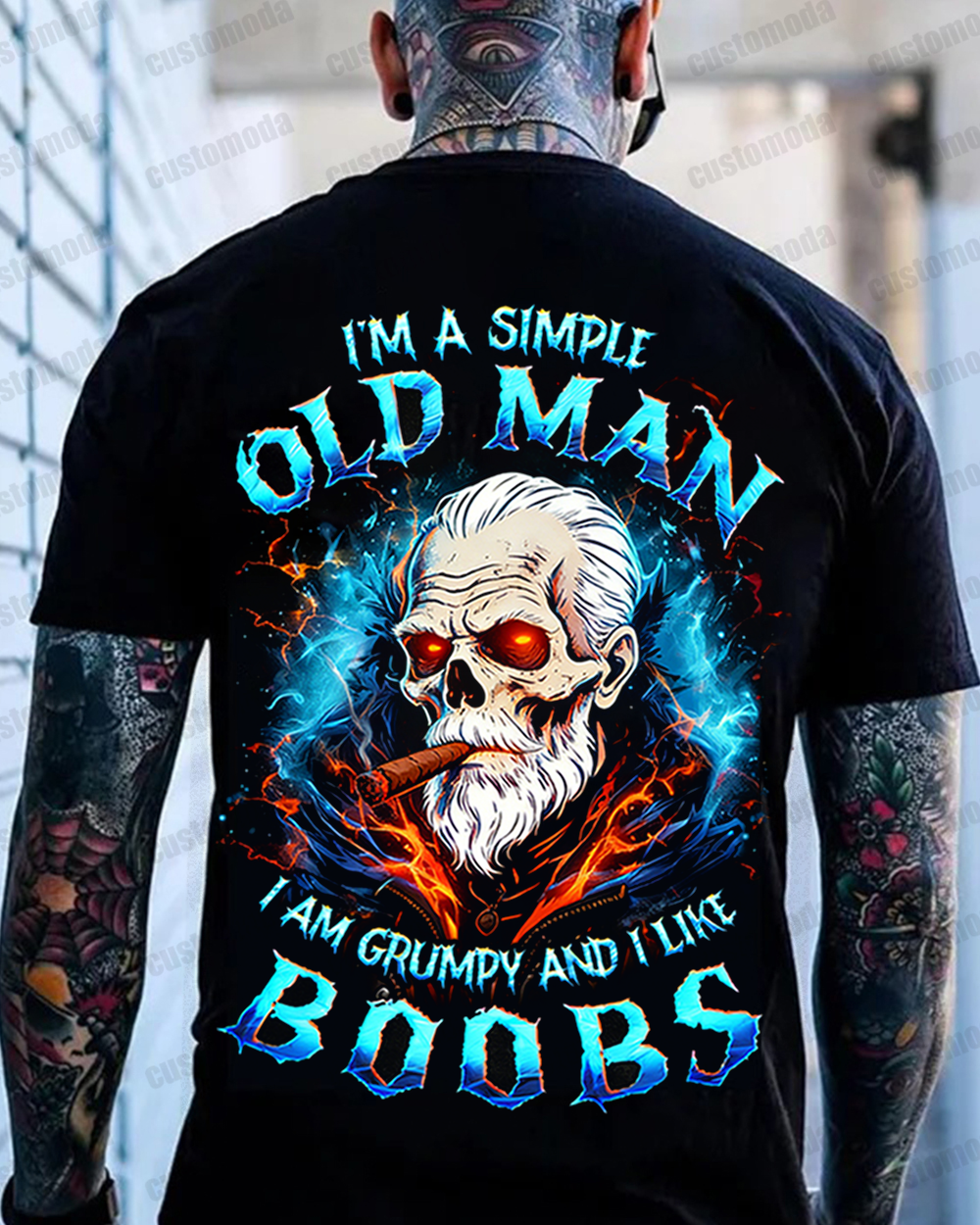 I'm A Simple Old Man I Am Grumpy And I Like Boobs Custom Year Sweatshirt/T-shirt/Hoodie