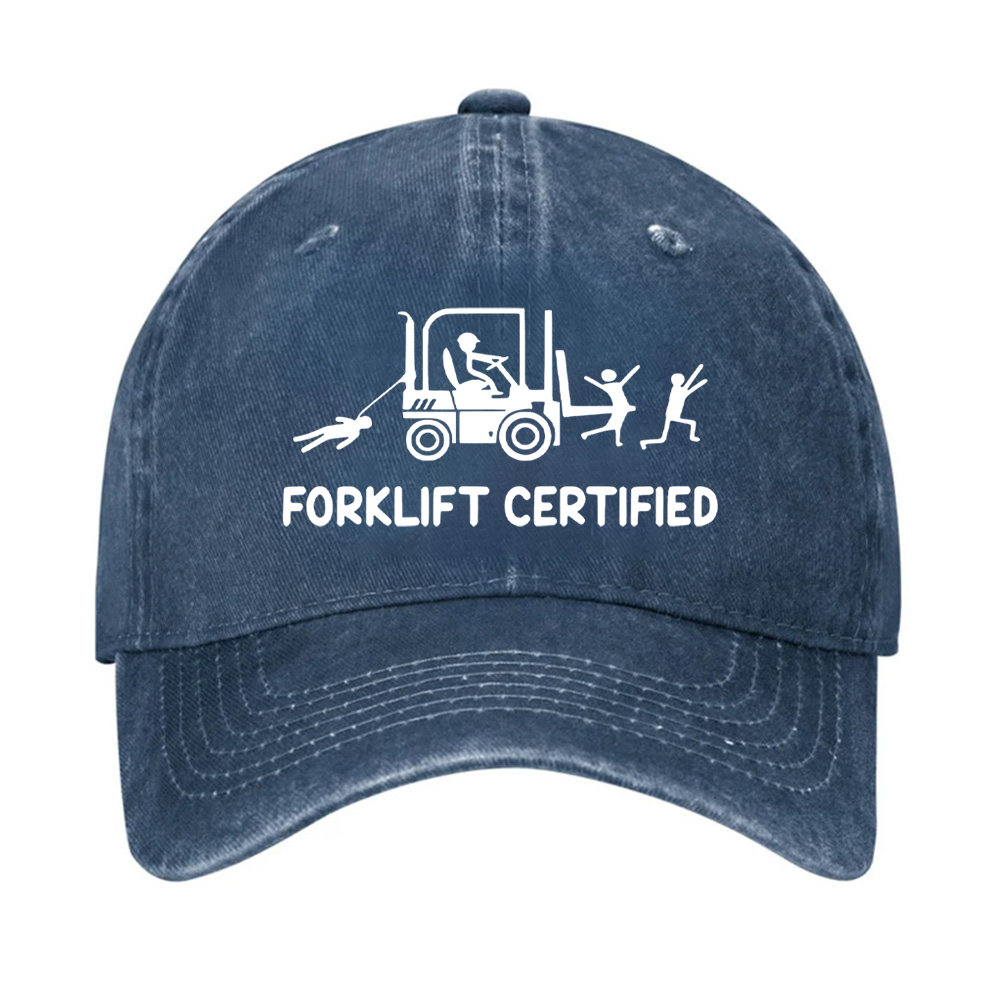 Forklift Certified Funny Warehouse Worker Hat