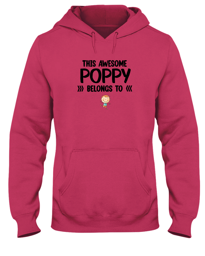 This Awesome Poppy Belongs To, Custom Poppy And Kids, Grandpa Gift TH
