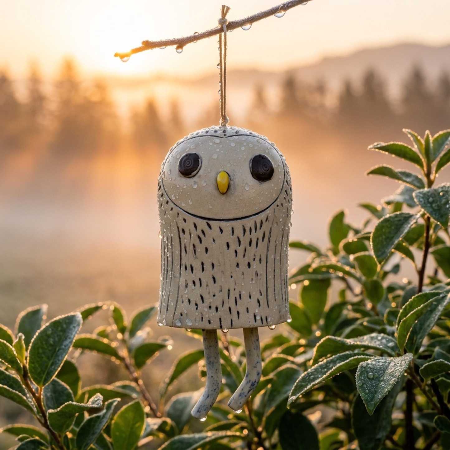Handmade Whimsical Animal Wind Chime Ornaments