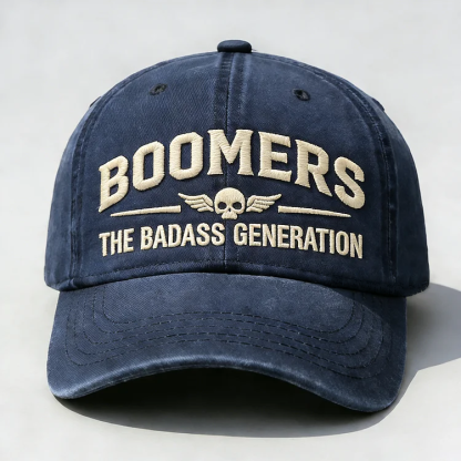 Boomers The Badass Generation Embroidery Cap