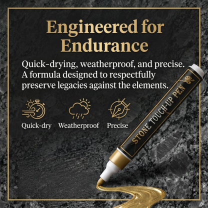 🐦Golden Tombstone Marker Pen for Restoring Faded Grave Inscriptions