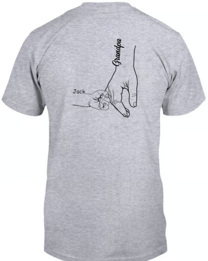 Personalized Grandpa Hand With Grandkids Father's Day 2024