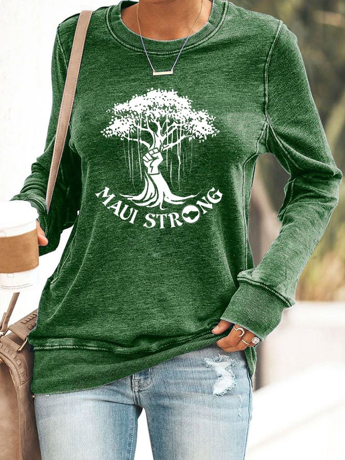 Women's Maui Printed Sweatshirt