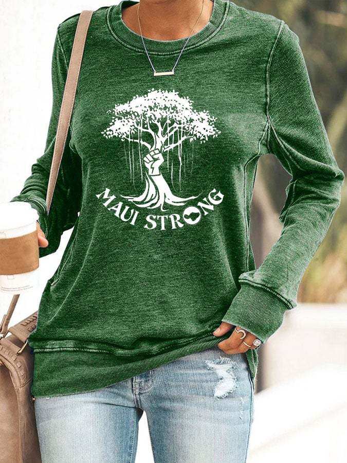 Women's Maui Printed Sweatshirt