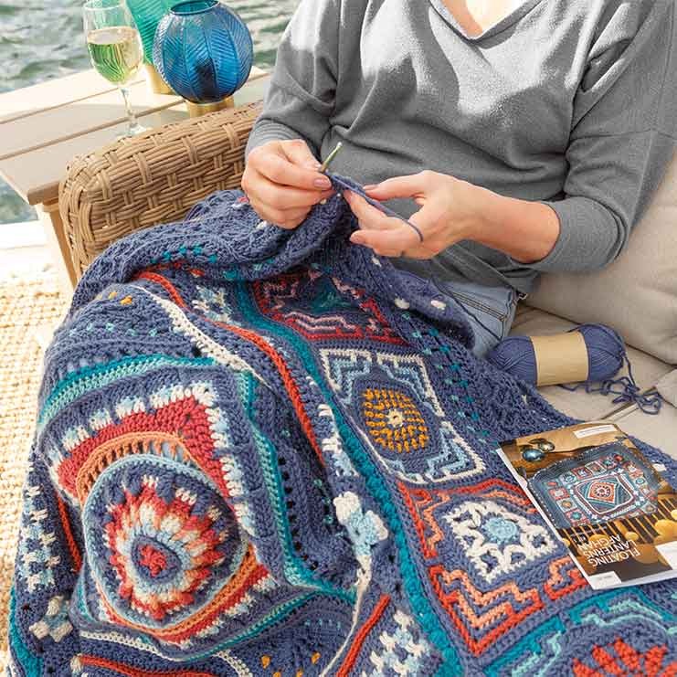 Moroccan Tile Crochet Afghan