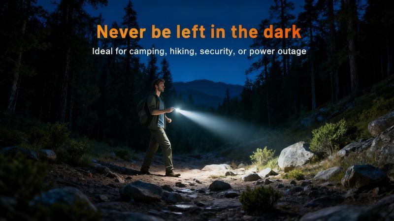 🔦Pocket Rechargeable EDC Flashlight:  Mini Keychain Light