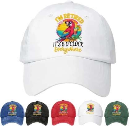 Happyhour Cap-Adjustable Cotton Breathable Baseball Cap-Retirement Gifts