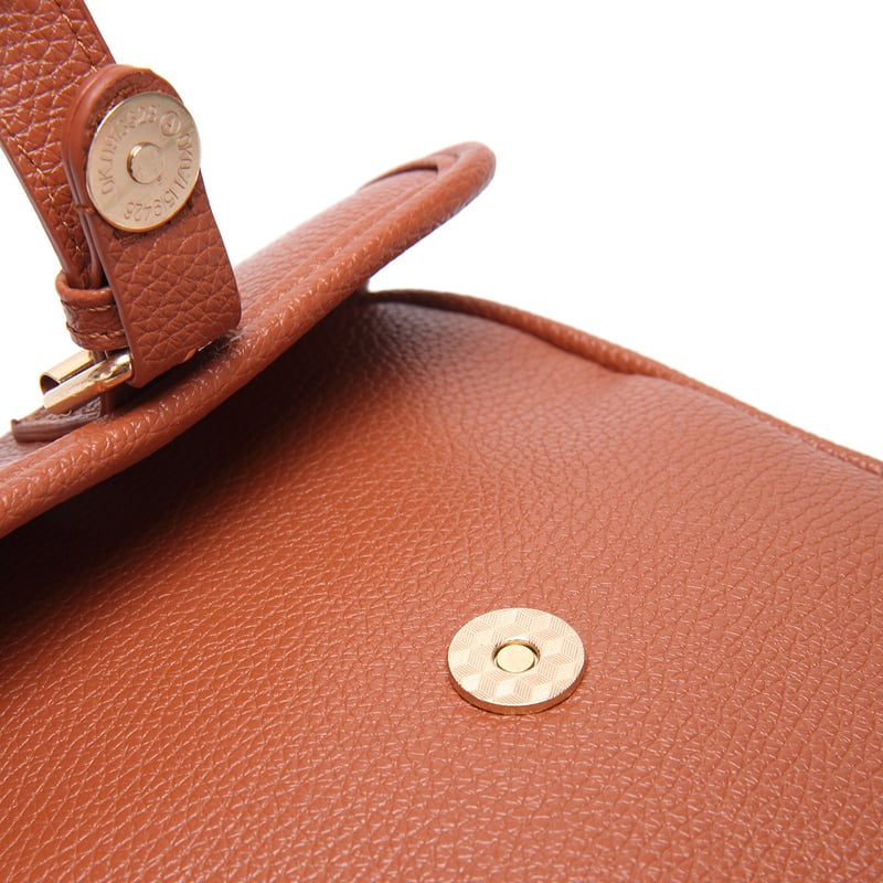 🔥LAST DAY 49% OFF- Crossbody Leather Bag - Brown / 20.5 x 15 x 6.5 cm
