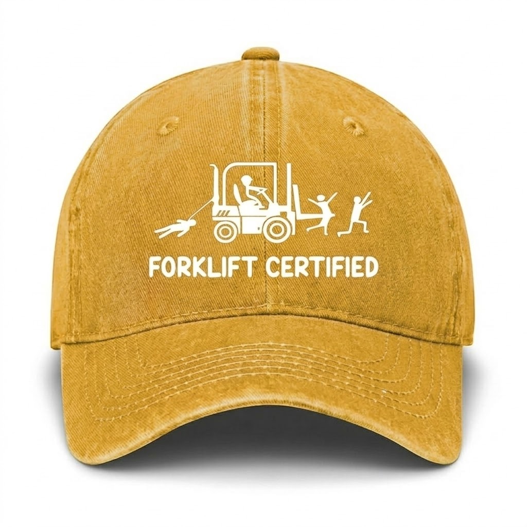 Forklift Certified Funny Warehouse Worker Hat
