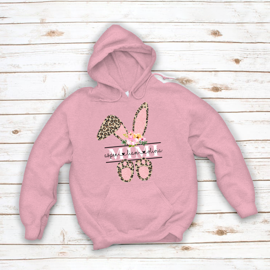 Leopard Bunny Mimi And Kids CL01 Hoodie