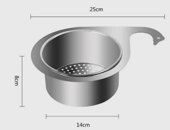 🎁stainless steel drain basket for kitchen sink