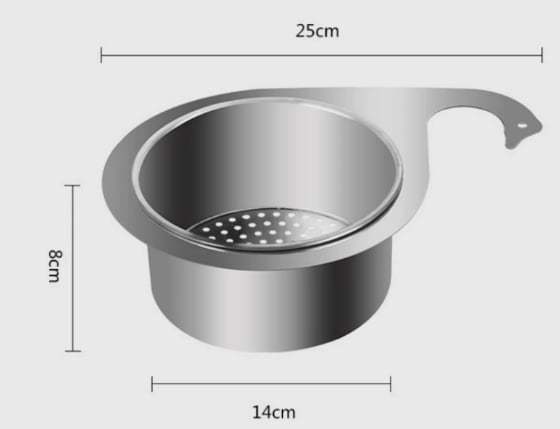 🎁stainless steel drain basket for kitchen sink