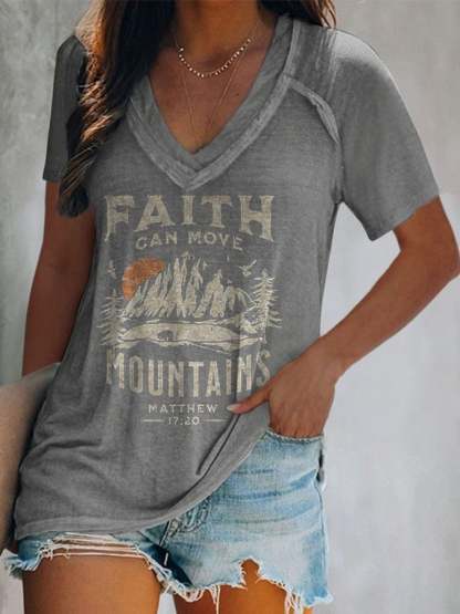 Women's Casual Print Short Sleeve T-Shirt