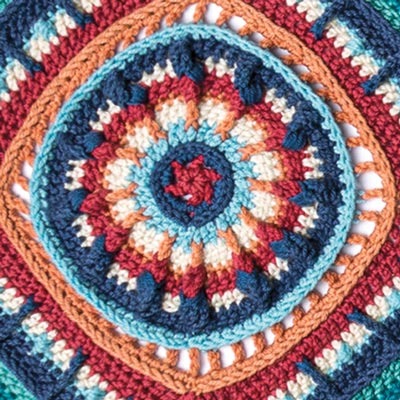 Moroccan Tile Crochet Afghan