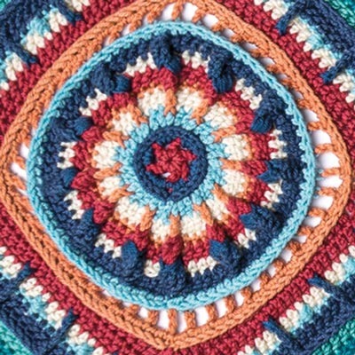 Moroccan Tile Crochet Afghan