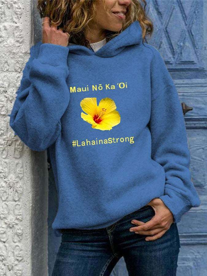 Women's lahaina strong hooded sweatshirt