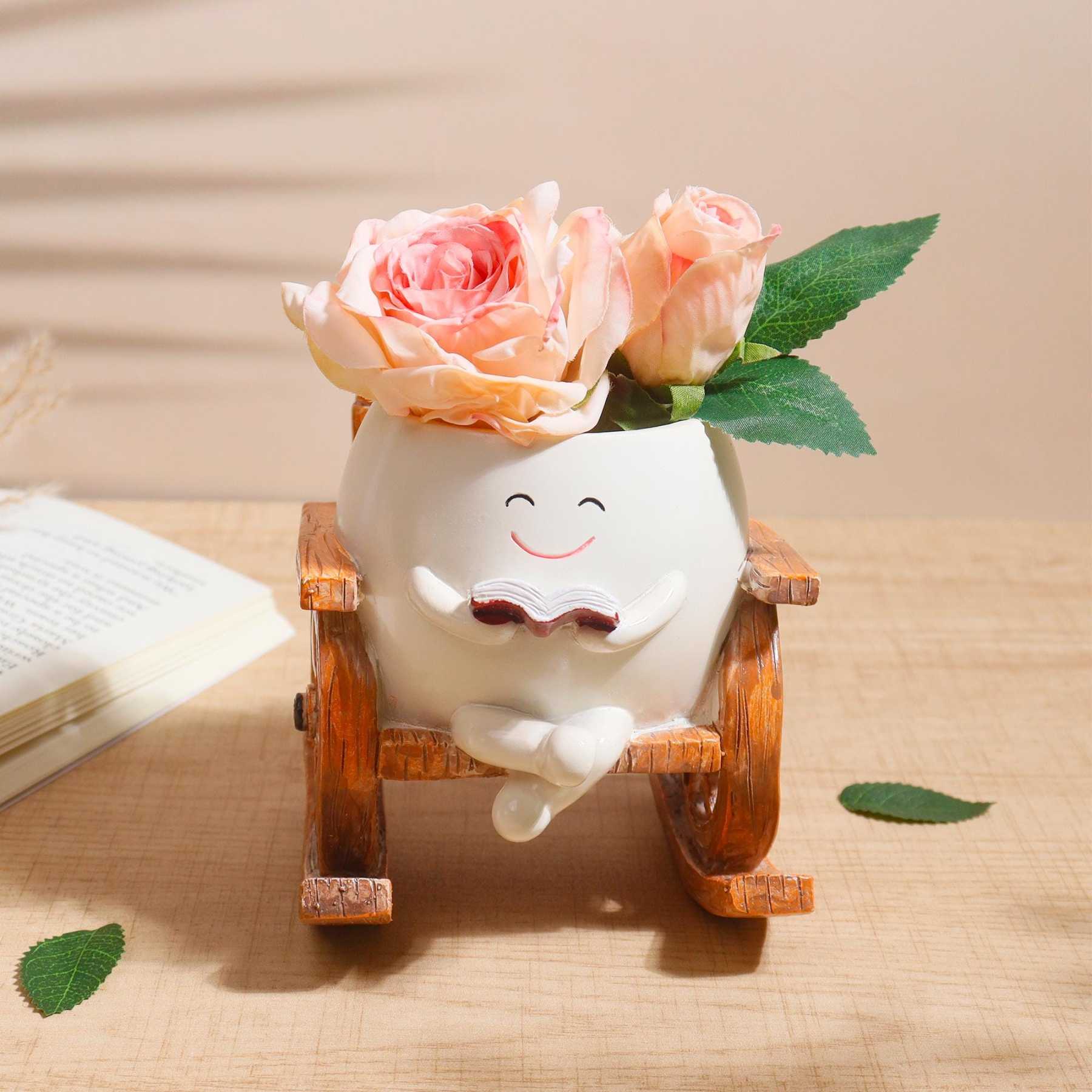 Rocking Chair Character Planter
