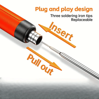 🌡️ Adjustable Temperature Soldering Iron – LCD Screen DIY Kit with Organizer Box ✨ - Grey