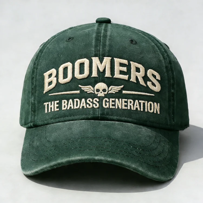 Boomers The Badass Generation Embroidery Cap