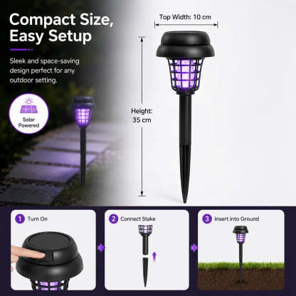 🔥Limited Time 49% Off✨Solar Mosquito Zapper Light – Outdoor Garden Stake Lamp